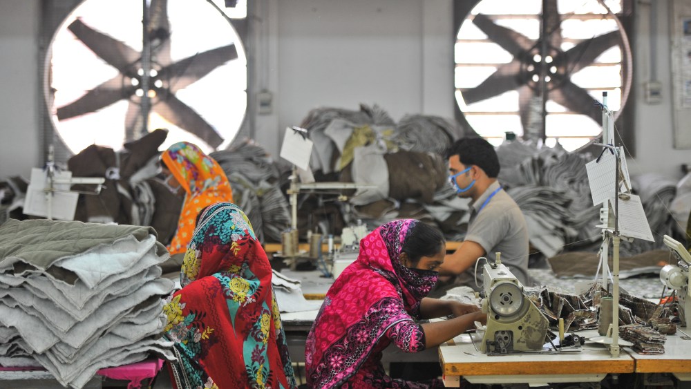 Garment factory in Dhaka, Bangladesh