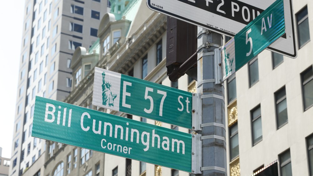 Bill Cunningham Honored With Temporary Street Corner Naming