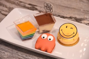 Treats from the Anya Hindmarch pop-up cafe at Lane Crawford