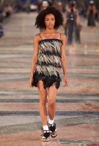 A Chanel Cruise 2017 look made with Denis & Fils silks.