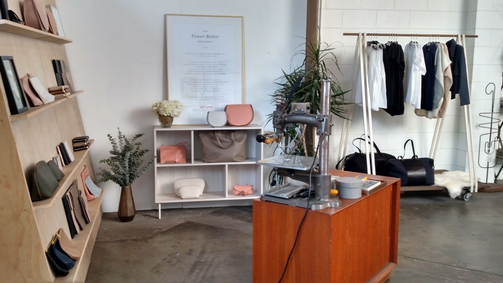 Cuyana downtown Los Angeles pop-up in Alchemy Works