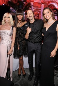 Donatella Versace, Naomi Campbell, Adrien Brody and Jennifer Garner
