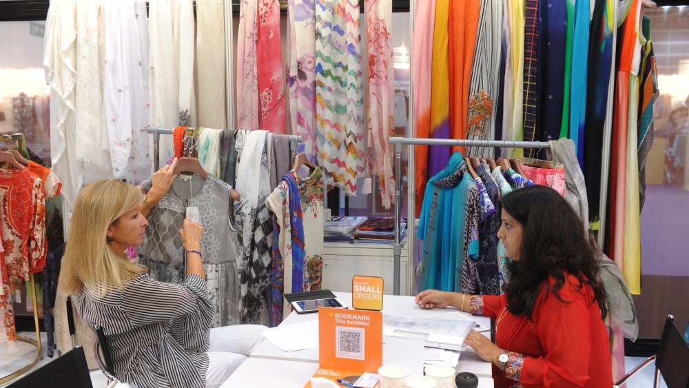 A booth at Hong Kong Fashion Week