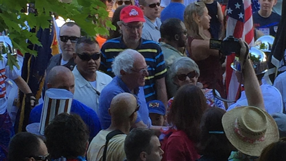 Bernie Sanders Shows Home State Pride at Fourth of July Parade