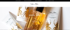 India Hicks e-comm beauty homepage