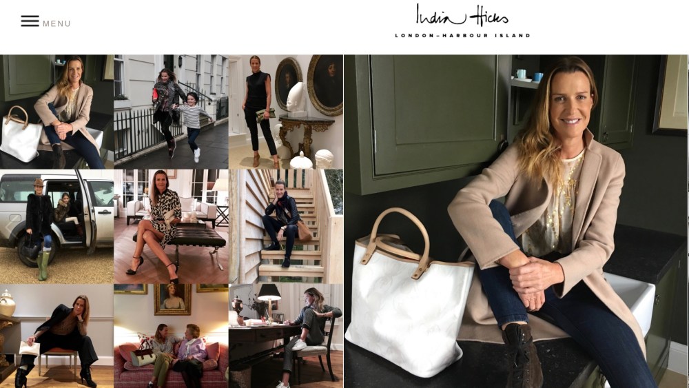 India Hicks e-commerce website India Hicks
