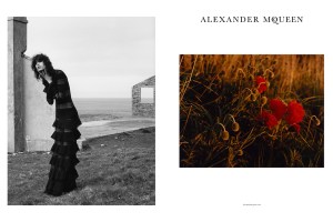 The Alexander McQueen fall/winter ad campaign shot by Jamie Hawkesworth