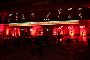 Paris' École des Beaux-Arts lit for the party