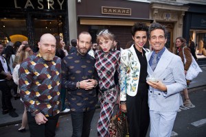 Leonard Lasry,Thierry Lasry, Arielle Dombasle, Farida Khelfa and Vincent Darre