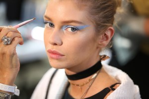 Backstage at Atelier Versace Couture Fall 2016
