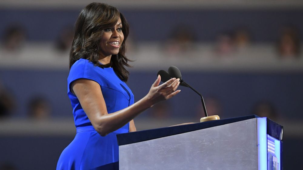 Michelle Obama at the Democratic National Convention in Philadelphia.