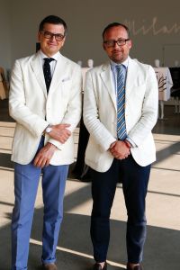 Georgia Stepanovich and Ercole Botto Poala at Milano Unica and CFDA Celebrate: The Fabric Program