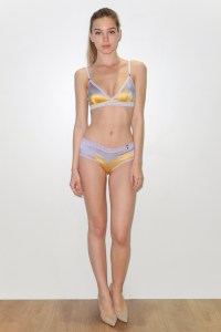 Tie-dye designs were another trend, as seen on lingerie by Vanity Fair Mode City