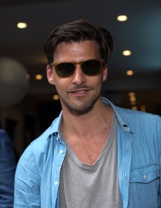 Johannes Huebl at Mr Porter Block Party on Crosby Street
