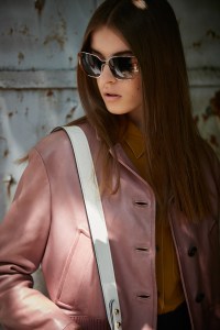 A visual from Prada's Mod Sunglass Collection campaign