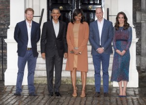 Michelle Obama in Oscar de la Renta designed by Peter Coppings