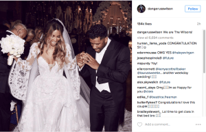 Russell Wilson and Ciara Wedding