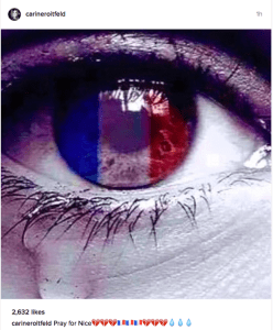 Carine Roitfeld took it to Instagram to express grief for the attack.