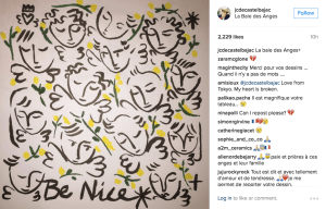 Fashion designer Jean-Charles de Castelbajac posted three sketches on his Instagram account.