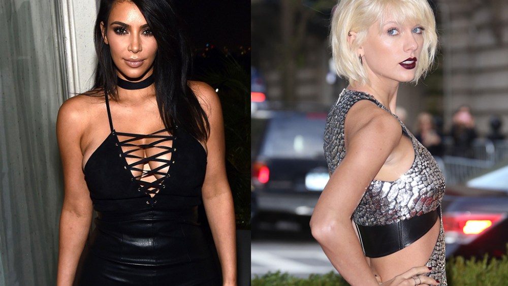 Kim Kardashian posted on snapchat evidence of the conversation between Kanye West and Taylor Swift about the song "Famous"