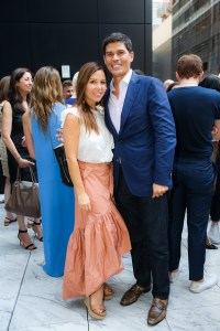 Monique Lhuillier and Tom Bugbee