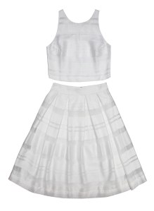 BB Dakota Occasion cropped top and skirt