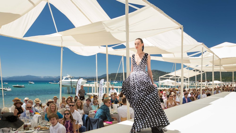 Oscar de la Renta Saks Fifth Avenue Lake Tahoe benefit fashion show 2016