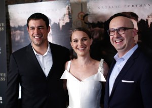 Anjay Nagpal, Natalie Portman and Peter Kujawski at the A Tale of Love and Darkness Film Premiere in New York