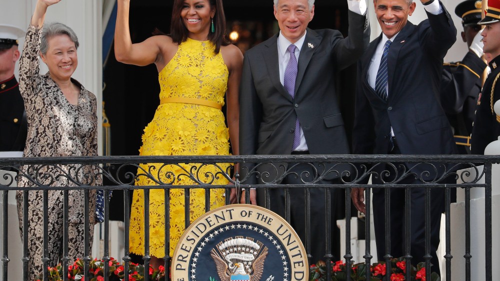 Michelle Obama Wears Naeem Khan for National Gallery of Art Visit