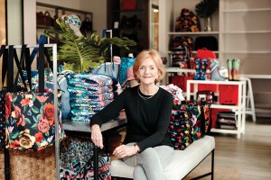 Barbara Bradley Baekgaard in Vera Bradley's New York Store