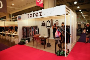 The Terez booth in the Flex activewear section at Intermezzo.