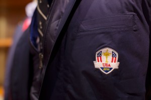 A detail of a Ralph Lauren Ryder Cup uniform.