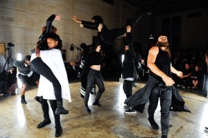 Dancers at Skingraft's Fall 2016 Presentation
