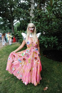 Guests, including tracy Stern (pictured) at the $650 minimum-ticketed event were encouraged to adhere to a dress code of “colorful disruption.”