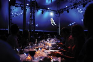 The atmosphere at the Watermill Center benefit.