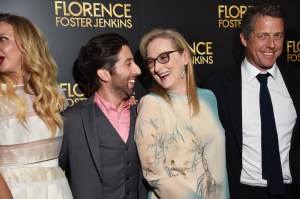 Simon Helberg and Meryl Streep