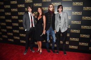 Jonathan Ocasek, Oliver Ocasek, Paulina Porizkova, and Ric Ocasek