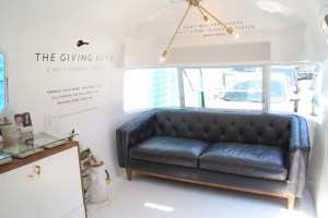 The Giving Keys Airstream pop-up shop.