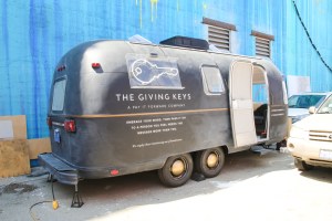 The Giving Keys Airstream pop-up shop.