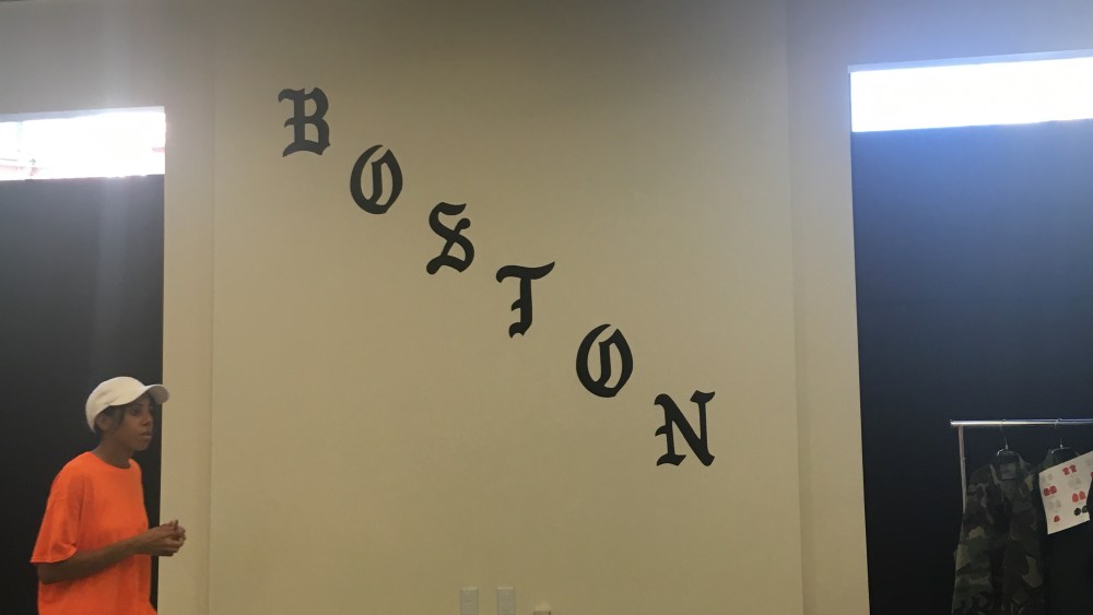 The Life of Pablo pop up in Boston.