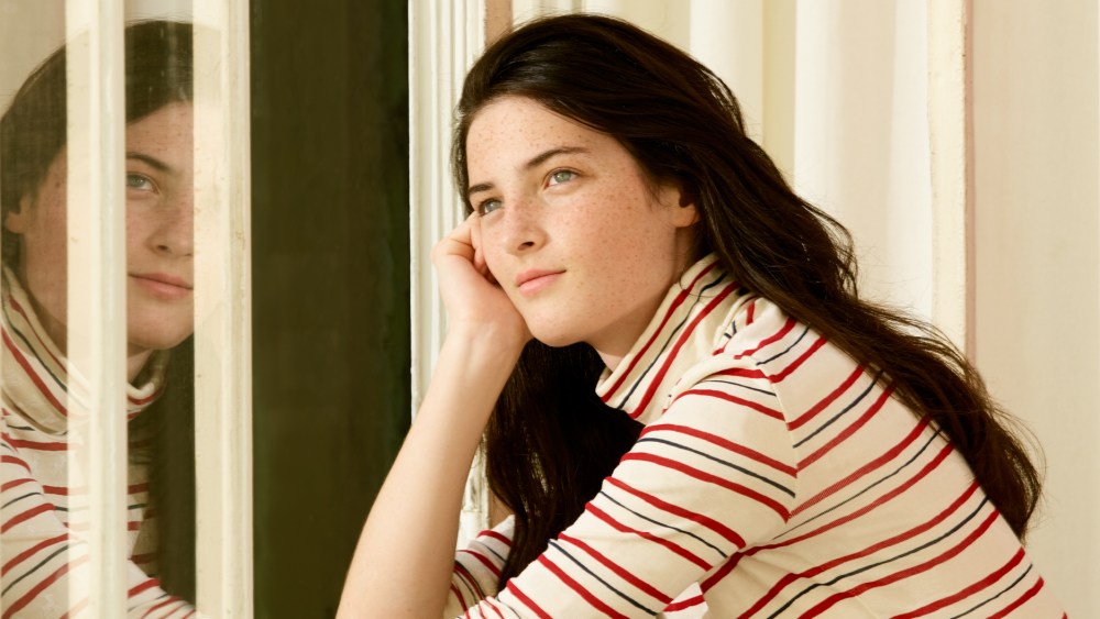 A look from the Inès de la Fressange collection for Petit Bateau