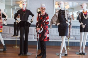 Iris Apfel celebrating her 95th birthday with Macy's at La Sirena in Chelsea.
