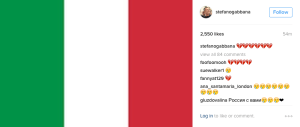 Stefano Gabbana deadly earthquake in Italy