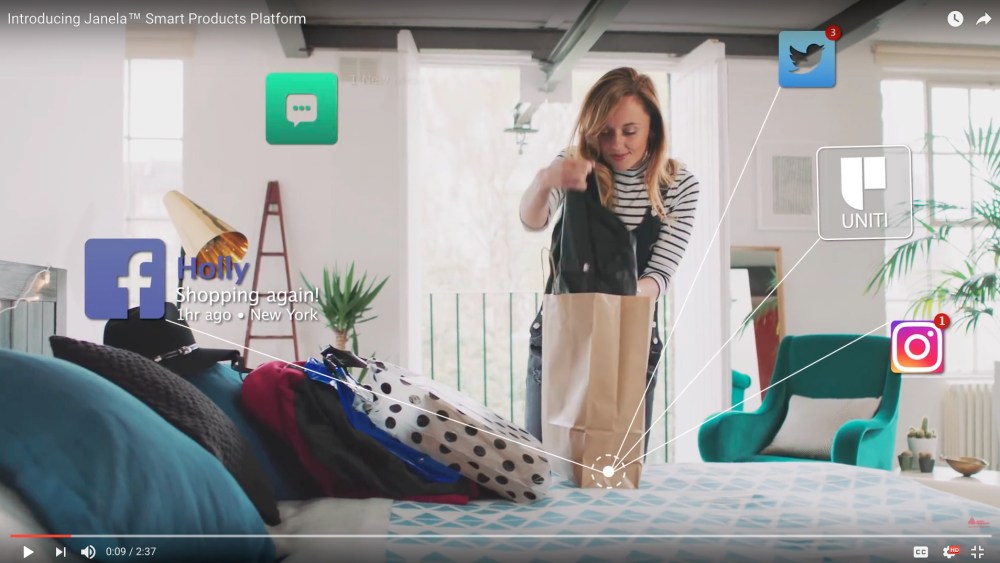 Digitally embedded apparel is at the core of the Janela platform.