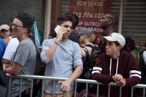 Fans lined up to wait for Kanye West's 'Pablo' pop-up shop in TriBeCa to open its doors on Friday morning.