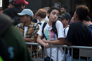 Fans lined up to wait for Kanye West's 'Pablo' pop-up shop in TriBeCa to open its doors on Friday morning.