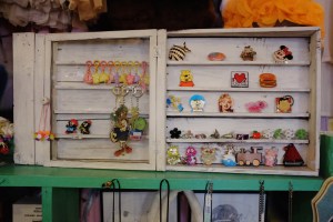 Accessories at the Nincompoop Capacity boutique.