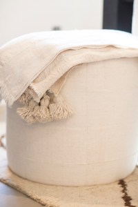 Erin Fetherston and Fragments Identity blanket and storage ottoman