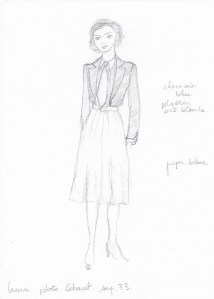 A sketch for the character of Laura played by Natalie Portman
