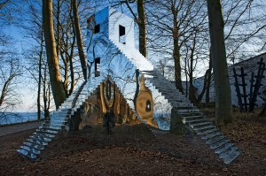Work entitled “House to Watch the Sunset” by Swiss artist Not Vital on view in the Louisiana museum’s Sculpture Park